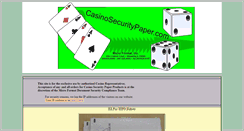 Desktop Screenshot of casinosecuritypaper.com